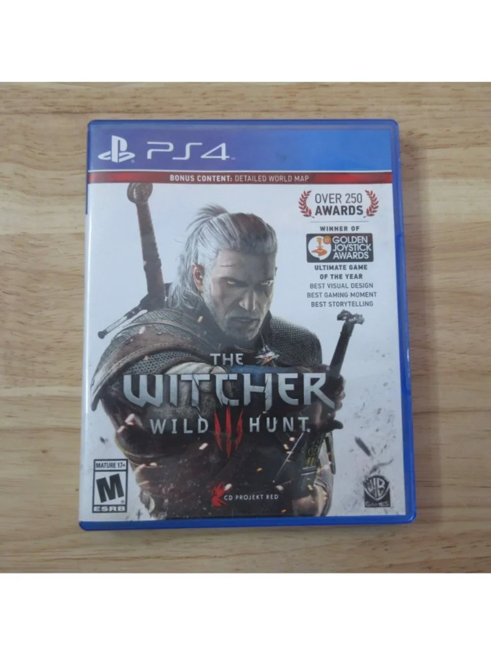 The Witcher 3 Wild Hunt PS4 (PlayStation 4, 2015) complete with map